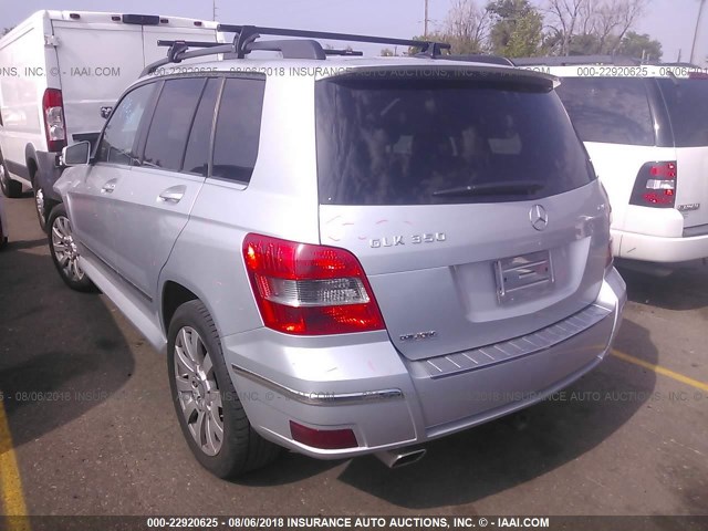 WDCGG8HB1AF480444 - 2010 MERCEDES-BENZ GLK 350 4MATIC SILVER photo 3