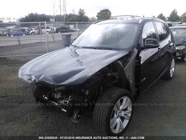 5UXWX9C50G0D79451 - 2016 BMW X3 XDRIVE28I BLACK photo 2