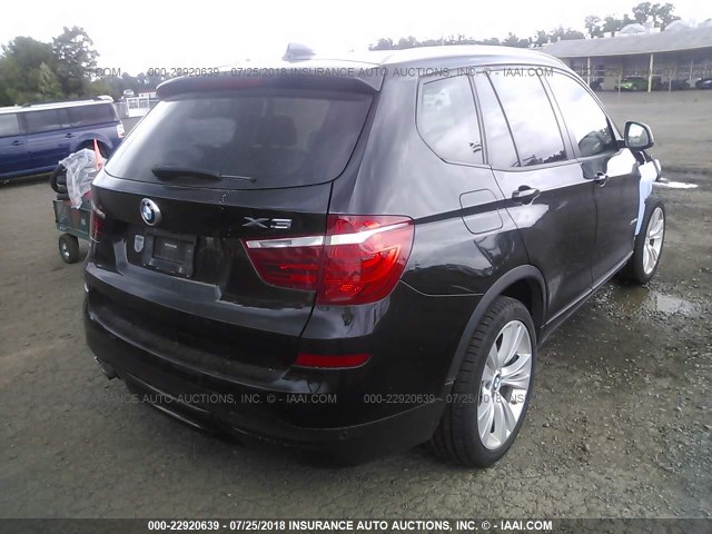 5UXWX9C50G0D79451 - 2016 BMW X3 XDRIVE28I BLACK photo 4