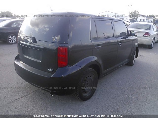 JTLKE50E281006461 - 2008 TOYOTA SCION XB Сұр фото 4