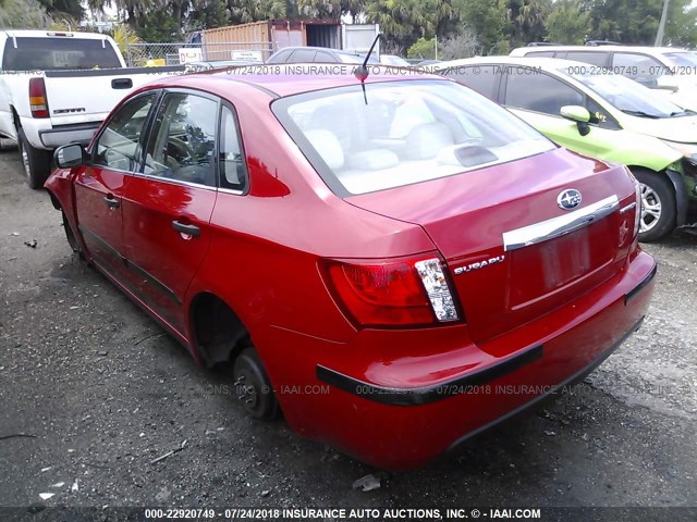 JF1GE61658H524110 - 2008 SUBARU IMPREZA 2.5I RED photo 3