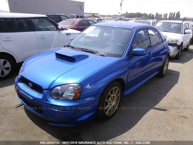 JF1GD70645L522237 - 2005 SUBARU IMPREZA WRX STI BLUE photo 2