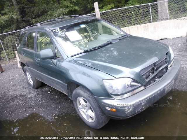 JT6HF10U8Y0155411 - 2000 LEXUS RX 300 GREEN photo 1