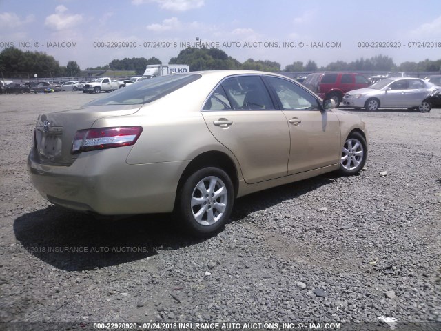4T1BF3EK5BU202035 - 2011 TOYOTA CAMRY SE/LE/XLE ოქროსფერი ფოტო 4
