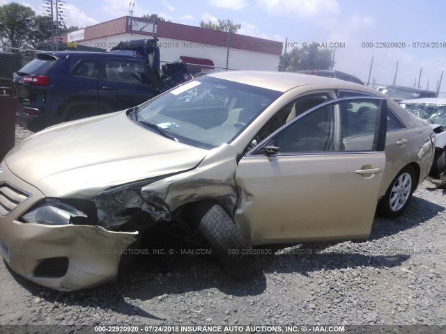 4T1BF3EK5BU202035 - 2011 TOYOTA CAMRY SE/LE/XLE ოქროსფერი ფოტო 6