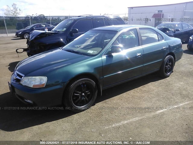 19UUA56852A028965 - 2002 ACURA 3.2TL TYPE-S GREEN photo 2