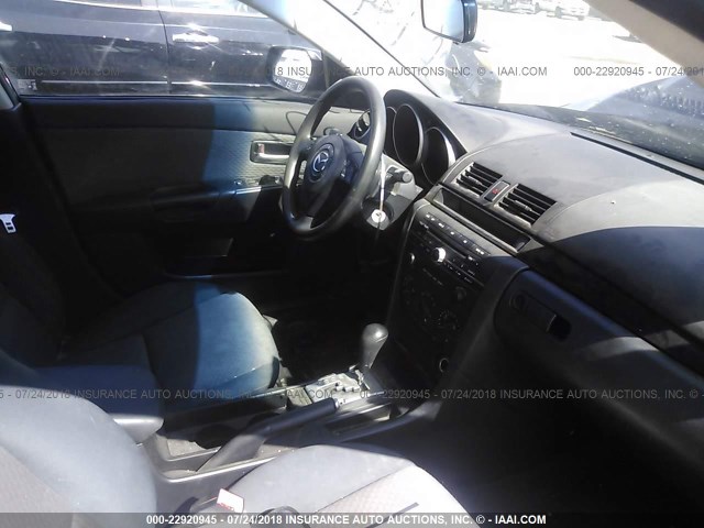 JM1BK12F641200987 - 2004 MAZDA 3 I BLUE photo 5