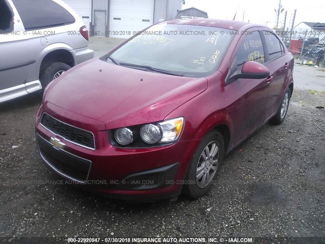 1G1JA5SH8C4117736 - 2012 CHEVROLET SONIC LS 红色 照片 2