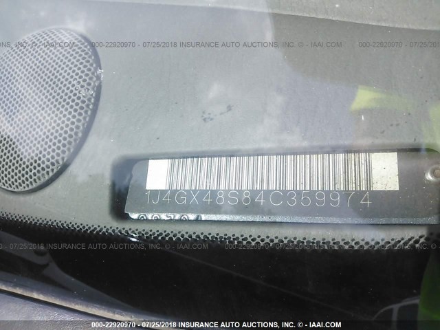 1J4GX48S84C359974 - 2004 JEEP GRAND CHEROKEE LAREDO/COLUMBIA/FREEDOM 蓝色 照片 9