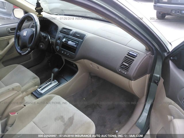 2HGES16304H621426 - 2004 HONDA CIVIC DX VP მწვანე ფოტო 5