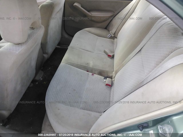 2HGES16304H621426 - 2004 HONDA CIVIC DX VP მწვანე ფოტო 8