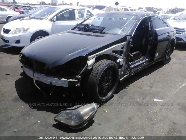 WDDDJ75XX6A018446 - 2006 MERCEDES-BENZ CLS 500C BLACK photo 2