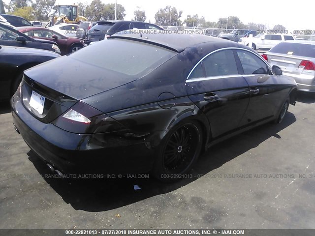 WDDDJ75XX6A018446 - 2006 MERCEDES-BENZ CLS 500C BLACK photo 4