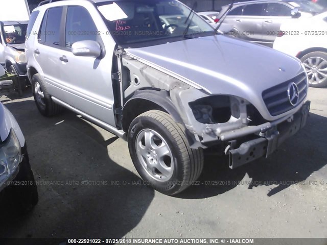 4JGAB57E23A421144 - 2003 MERCEDES-BENZ ML 350 SILVER photo 1