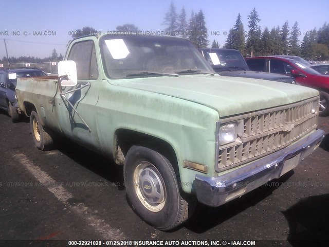 1GCGC24M3CS143998 - 1982 CHEVROLET C20 GREEN photo 1