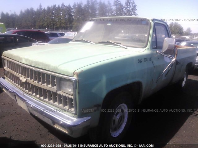 1GCGC24M3CS143998 - 1982 CHEVROLET C20 GREEN photo 2