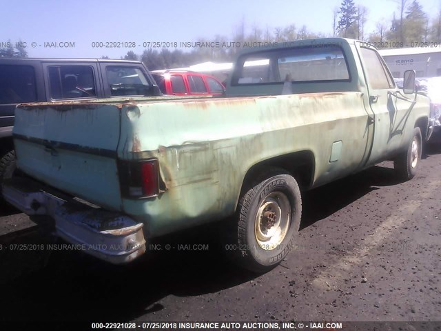 1GCGC24M3CS143998 - 1982 CHEVROLET C20 GREEN photo 4