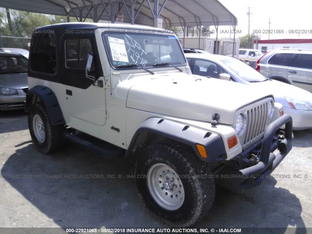 1J4FA29P31P324954 - 2001 JEEP WRANGLER / TJ SE TAN photo 1