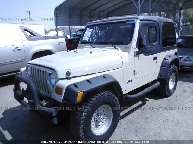 1J4FA29P31P324954 - 2001 JEEP WRANGLER / TJ SE TAN photo 2