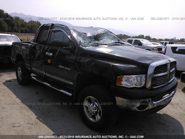 3D7KS28C65G813512 - 2005 DODGE RAM 2500 ST/SLT BLACK photo 1