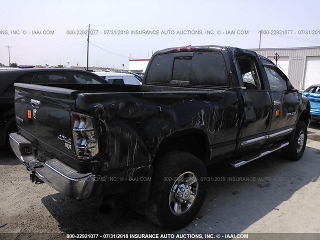 3D7KS28C65G813512 - 2005 DODGE RAM 2500 ST/SLT 黑色 照片 4