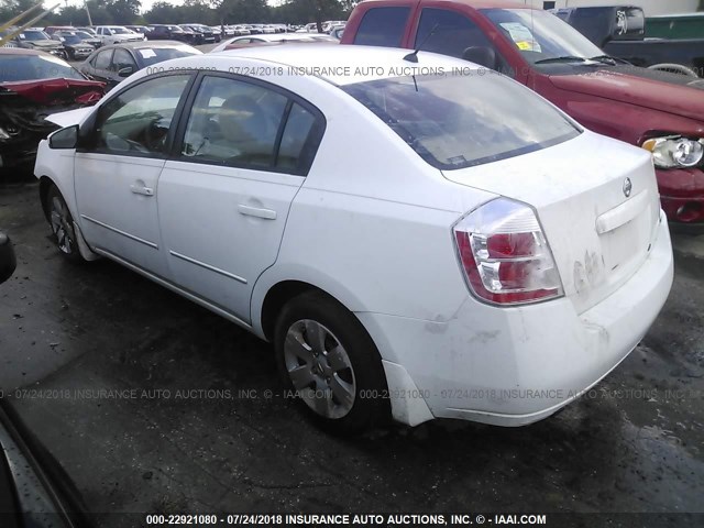 3N1AB61E78L647248 - 2008 NISSAN SENTRA 2.0/2.0S/2.0SL WHITE photo 3