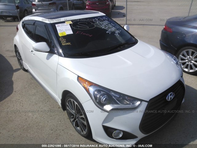 KMHTC6AE9GU300412 - 2016 HYUNDAI VELOSTER TURBO WHITE photo 6