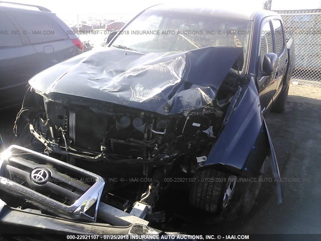 5TEJU62N67Z459984 - 2007 TOYOTA TACOMA DOUBLE CAB PRERUNNER BLACK photo 2