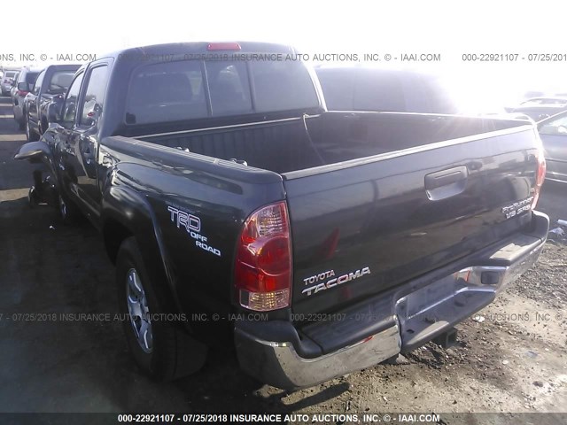5TEJU62N67Z459984 - 2007 TOYOTA TACOMA DOUBLE CAB PRERUNNER BLACK photo 3