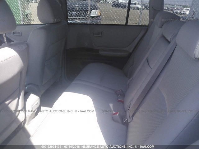 JTEEW21A660030552 - 2006 TOYOTA HIGHLANDER HYBRID SILVER photo 8