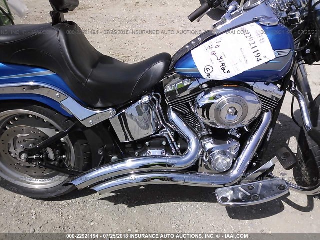 1HD1BX5187Y021892 - 2007 HARLEY-DAVIDSON FLSTF BLUE photo 8