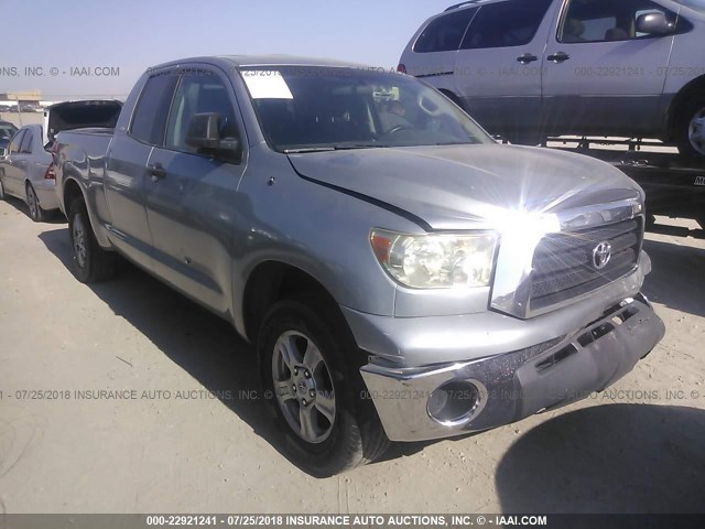 5TBRU54167S450599 - 2007 TOYOTA TUNDRA DOUBLE CAB SR5 SILVER photo 1