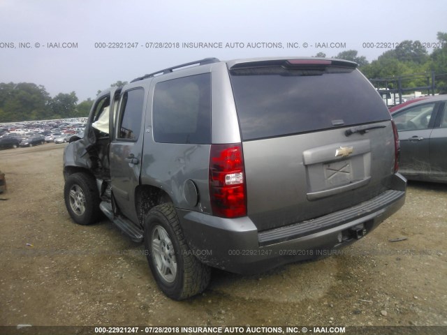 1GNFC13C78R177642 - 2008 CHEVROLET TAHOE C1500 GRAY photo 3