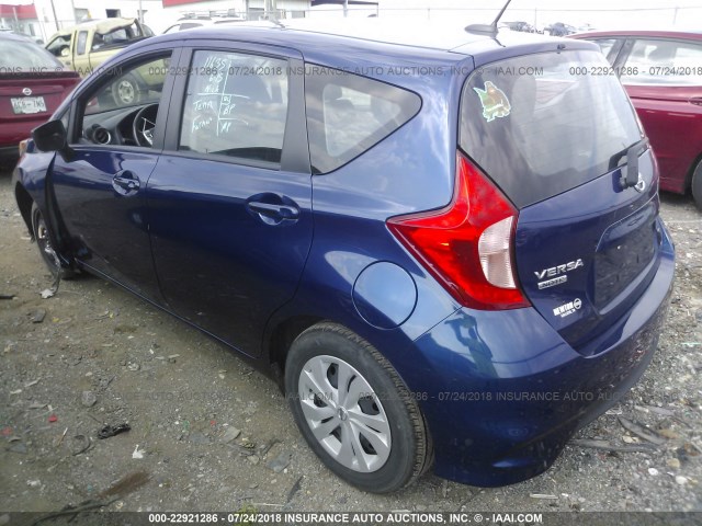 3N1CE2CP4HL363955 - 2017 NISSAN VERSA NOTE S/S PLUS/SV/SL/SR BLUE photo 3