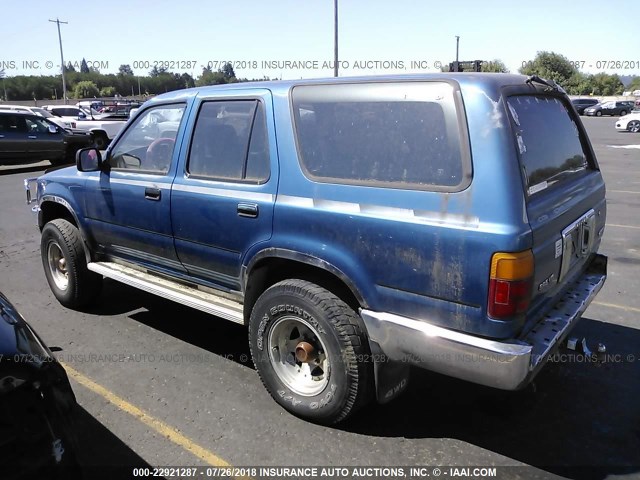 JT3VN39W8M8022002 - 1991 TOYOTA 4RUNNER VN39 SR5 BLUE photo 3