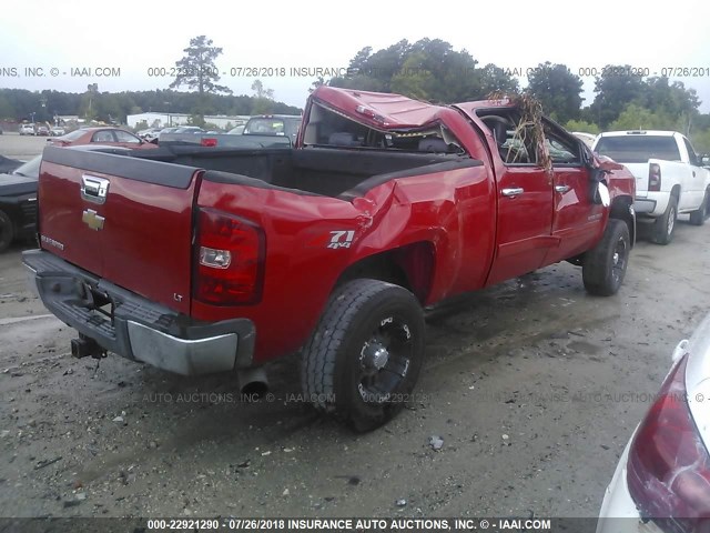 1GCHK53669F184011 - 2009 CHEVROLET SILVERADO K2500 HEAVY DUTY LT RED photo 4