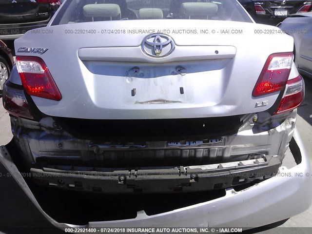 4T1BE46K17U707536 - 2007 TOYOTA CAMRY NEW GENERAT CE/LE/XLE/SE SILVER photo 6