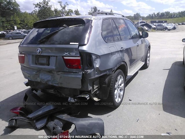 5UXFE83538L165468 - 2008 BMW X5 4.8I GRAY photo 4