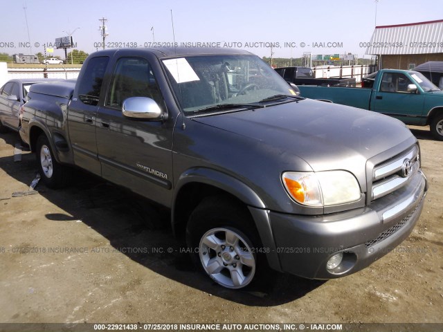 5TBBT44145S468921 - 2005 TOYOTA TUNDRA ACCESS CAB SR5 GRAY photo 1