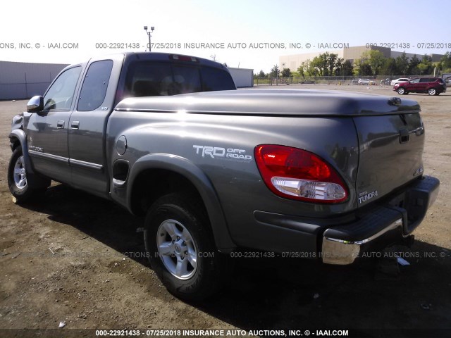 5TBBT44145S468921 - 2005 TOYOTA TUNDRA ACCESS CAB SR5 GRAY photo 3