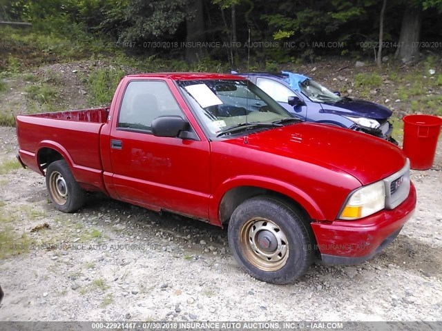 1GTCS1452Y8239663 - 2000 GMC SONOMA RED photo 1