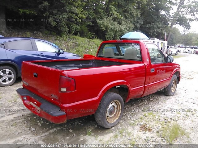 1GTCS1452Y8239663 - 2000 GMC SONOMA RED photo 4