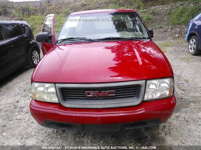 1GTCS1452Y8239663 - 2000 GMC SONOMA RED photo 6