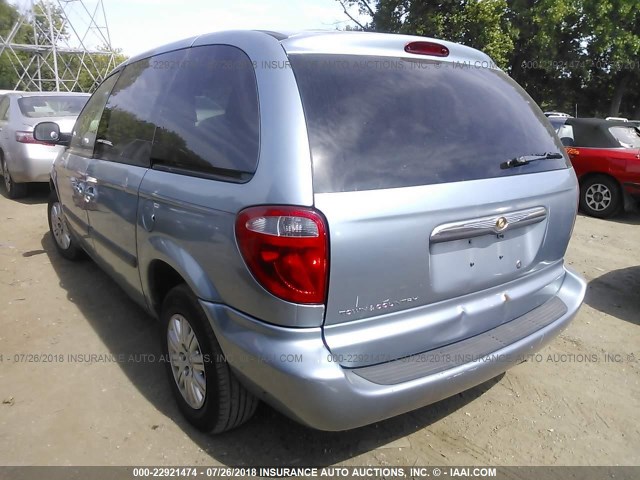 1A4GP45R06B671152 - 2006 CHRYSLER TOWN & COUNTRY  Light Blue photo 3