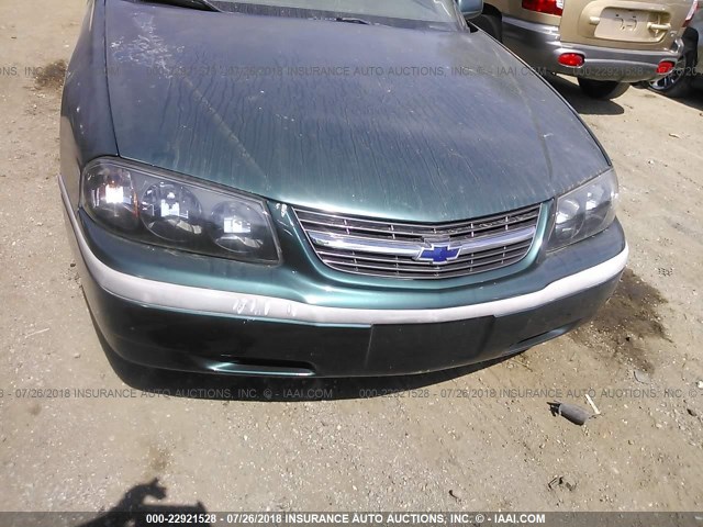 2G1WF55K2Y9215437 - 2000 CHEVROLET IMPALA GREEN photo 6