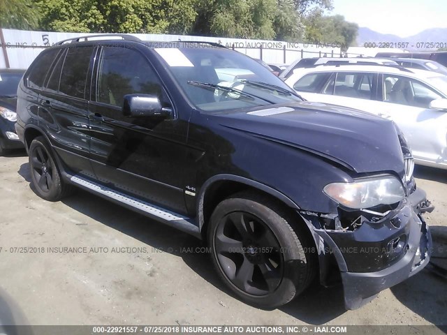 5UXFB53505LV17666 - 2005 BMW X5 4.4I BLACK photo 1