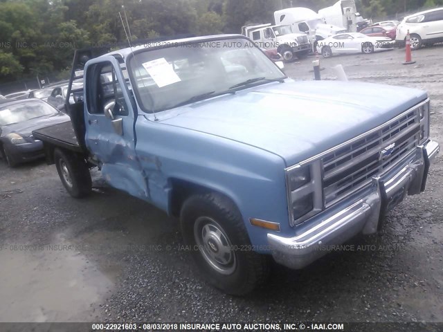 1GCGC24MXGS123091 - 1986 CHEVROLET C20 BLUE photo 1