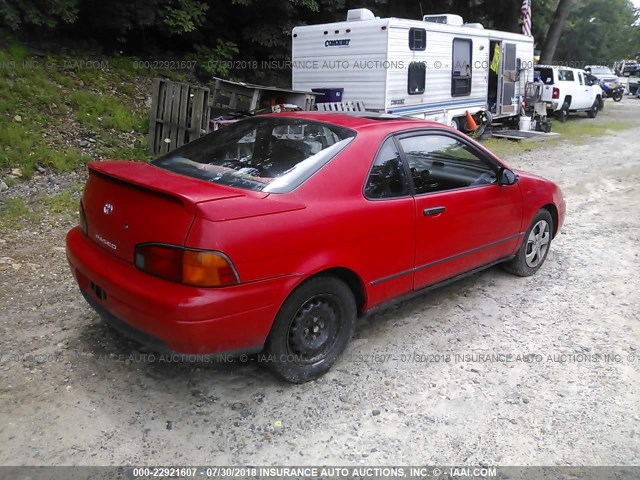 JT2EL45F5N0084690 - 1992 TOYOTA PASEO RED photo 4
