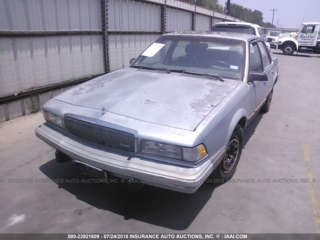 1G4AG55M2S6406477 - 1995 BUICK CENTURY SPECIAL BLUE photo 2