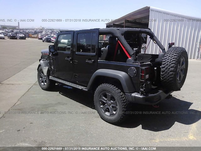 1C4BJWFG5HL739632 - 2017 JEEP WRANGLER UNLIMITE RUBICON BLACK photo 3